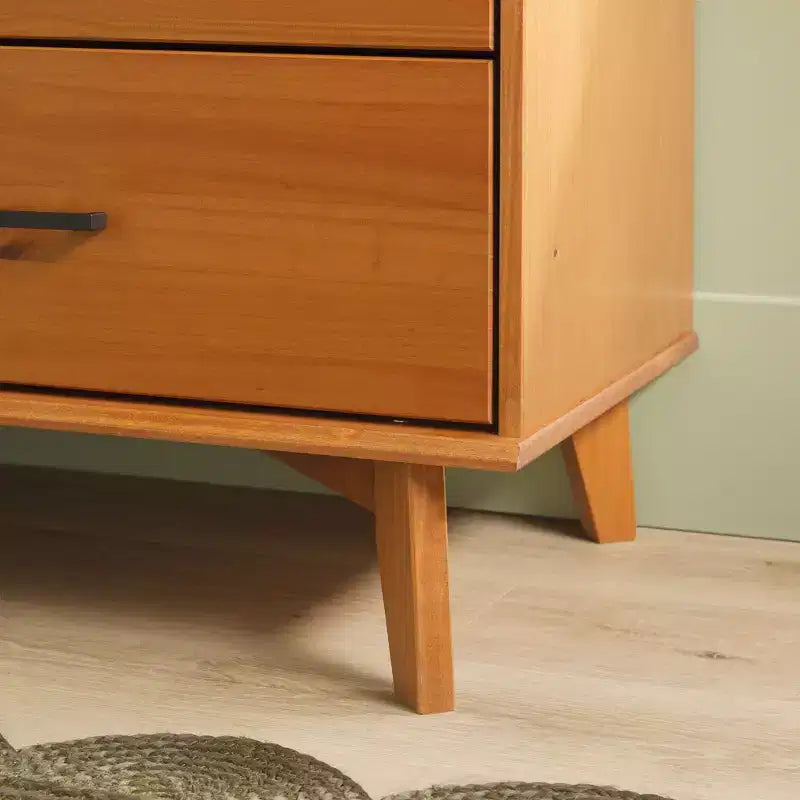 Commode moderne en bois massif à six tiroirs