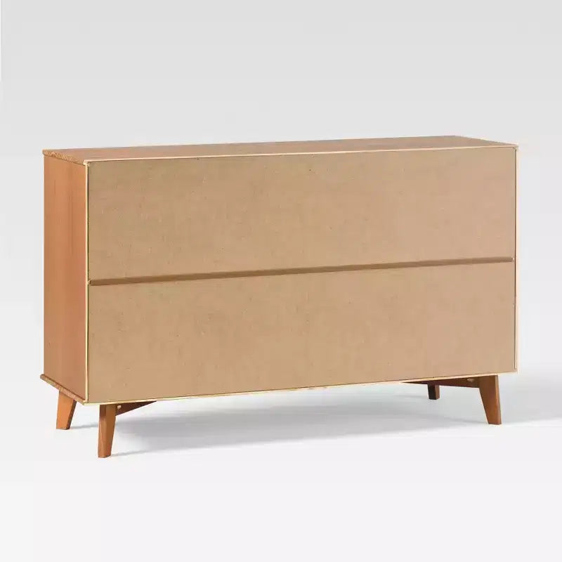 Commode moderne en bois massif à six tiroirs
