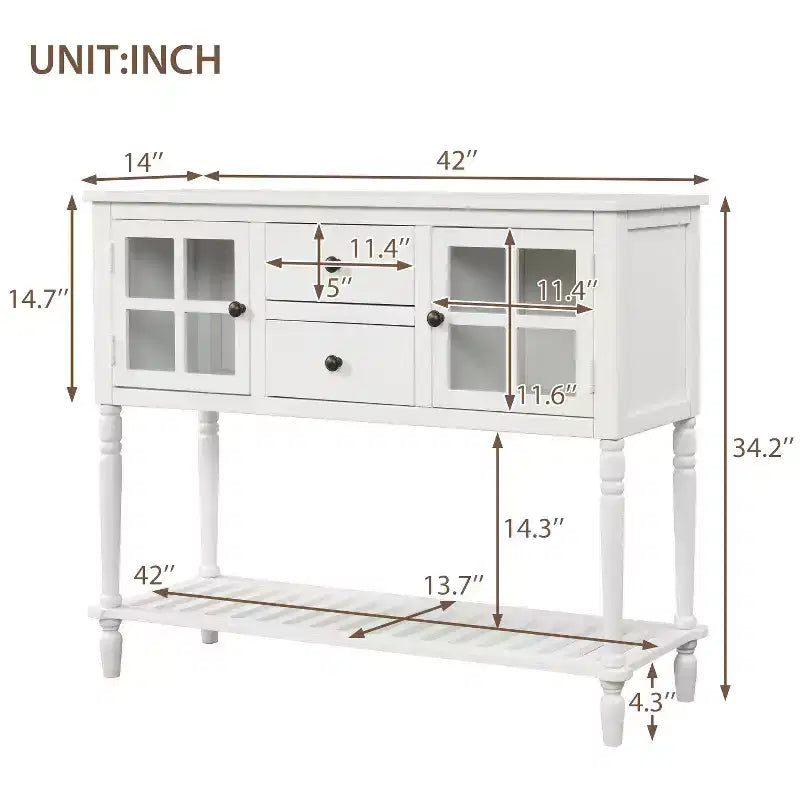 Console d'entrée de style campagnard