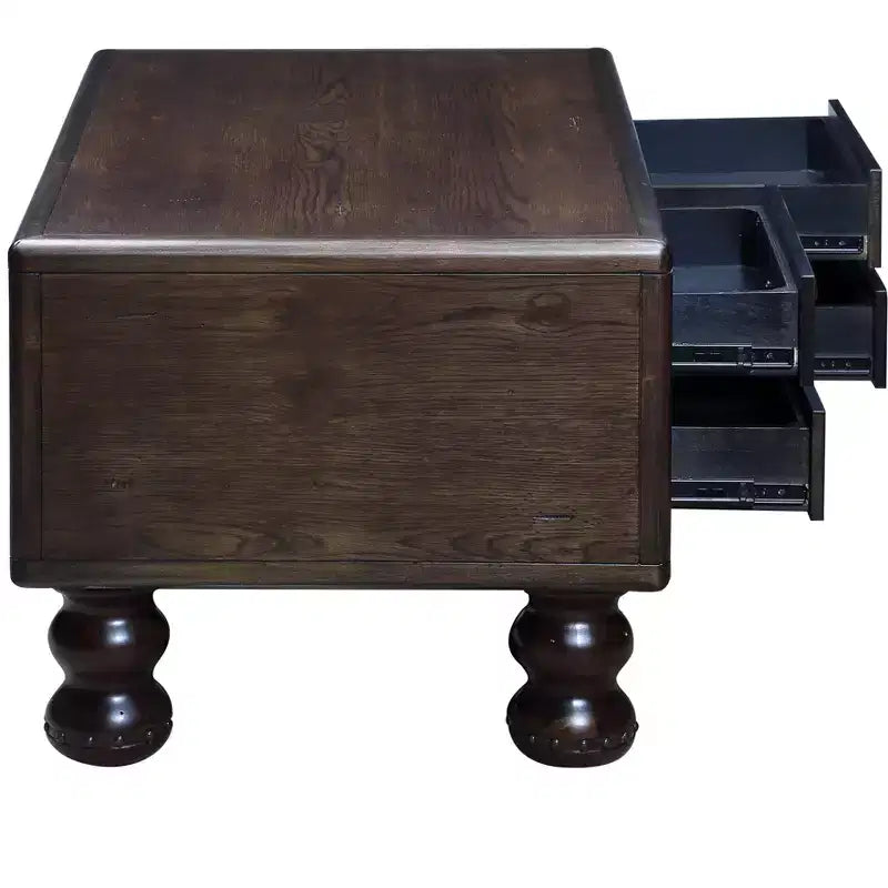 Table basse rétro en bois massif