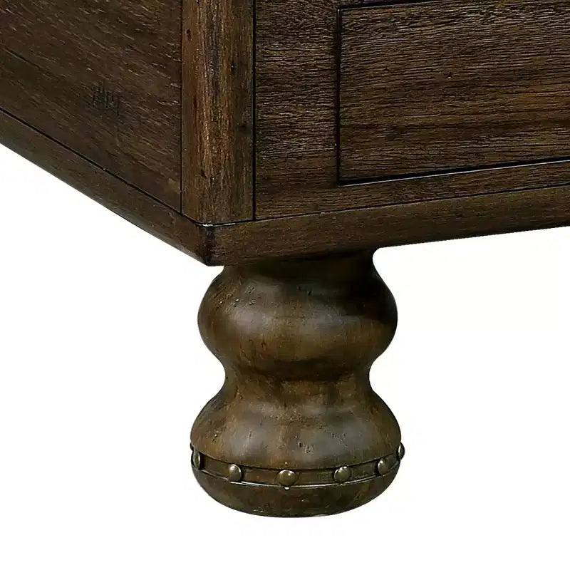 Table basse rétro en bois massif
