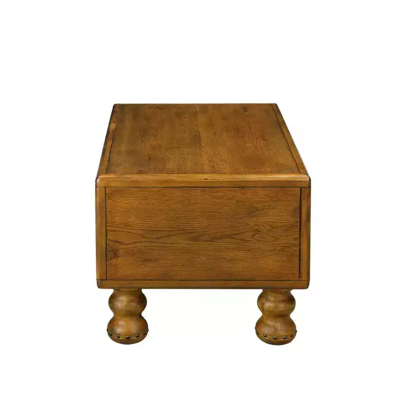 Table basse rétro en bois massif
