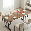cekool 70.8 Farmhouse Dining Table - Rustic Wood Top, Metal X-Base, Seats 6-8, Multi-Space Use for Kitchen/Dining Room