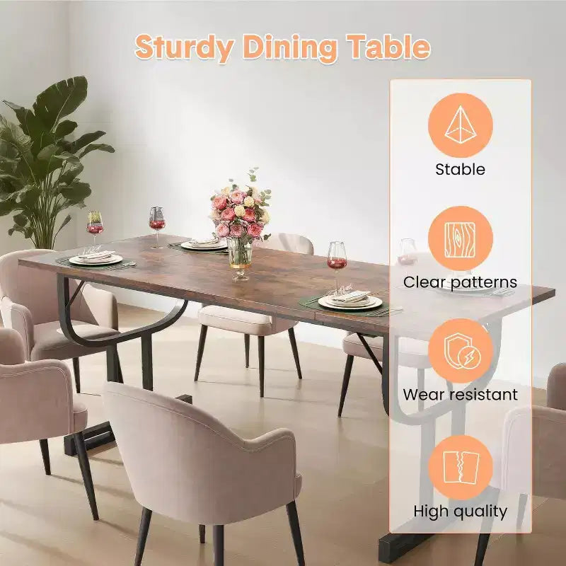 Table à manger de style ferme