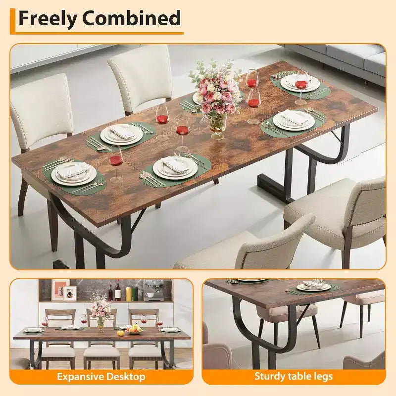 Table à manger de style ferme