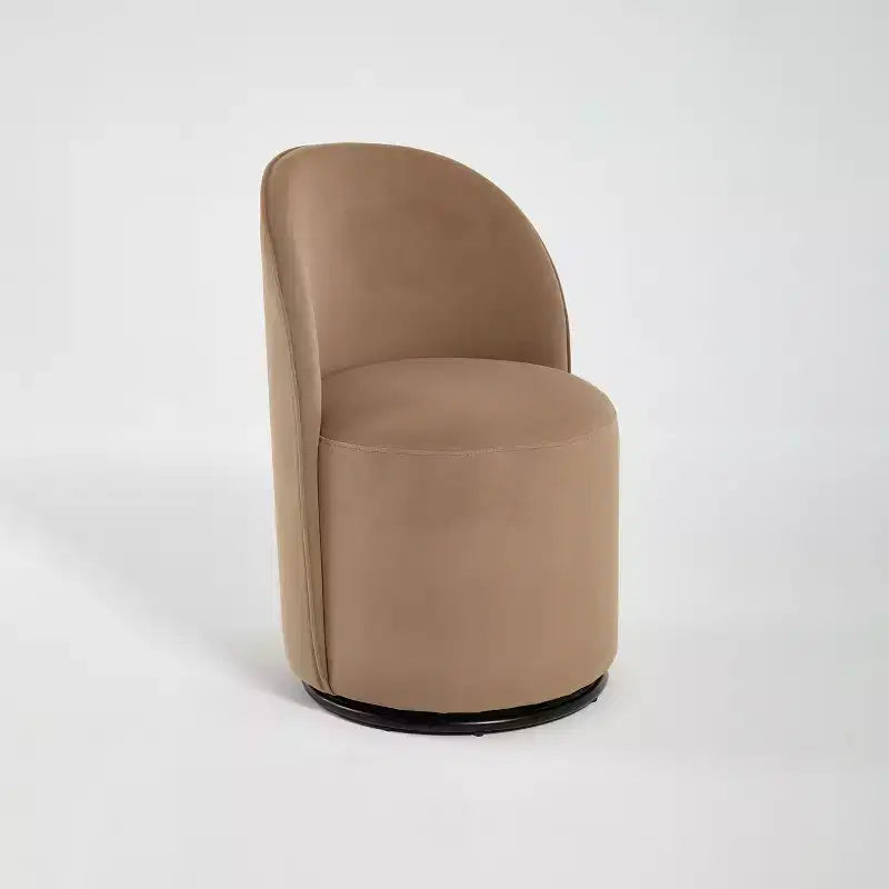 Fauteuil pivotant moderne en velours