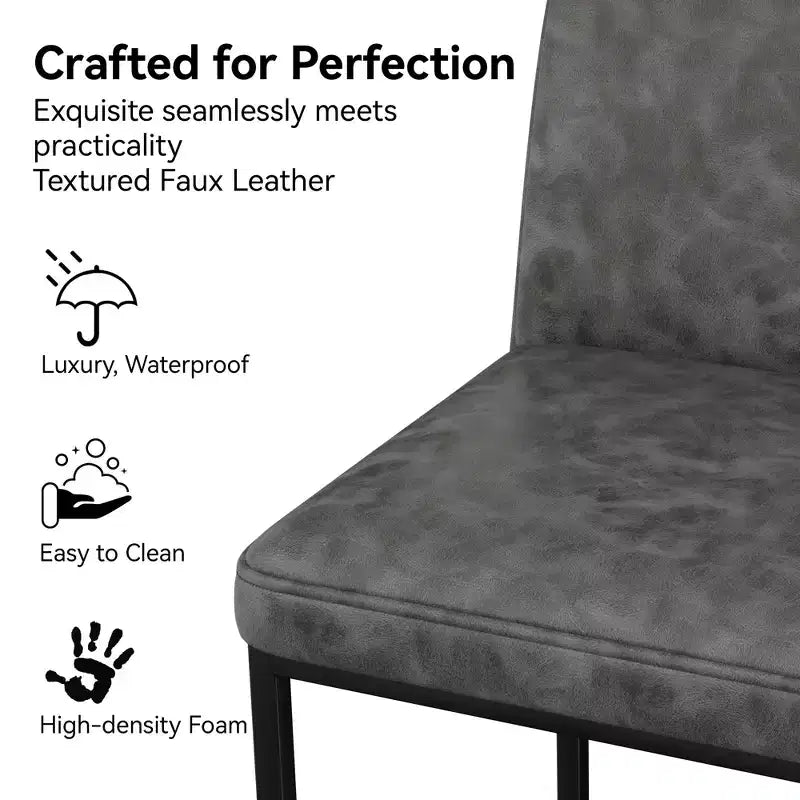 Chaise d'îlot de cuisine en similicuir