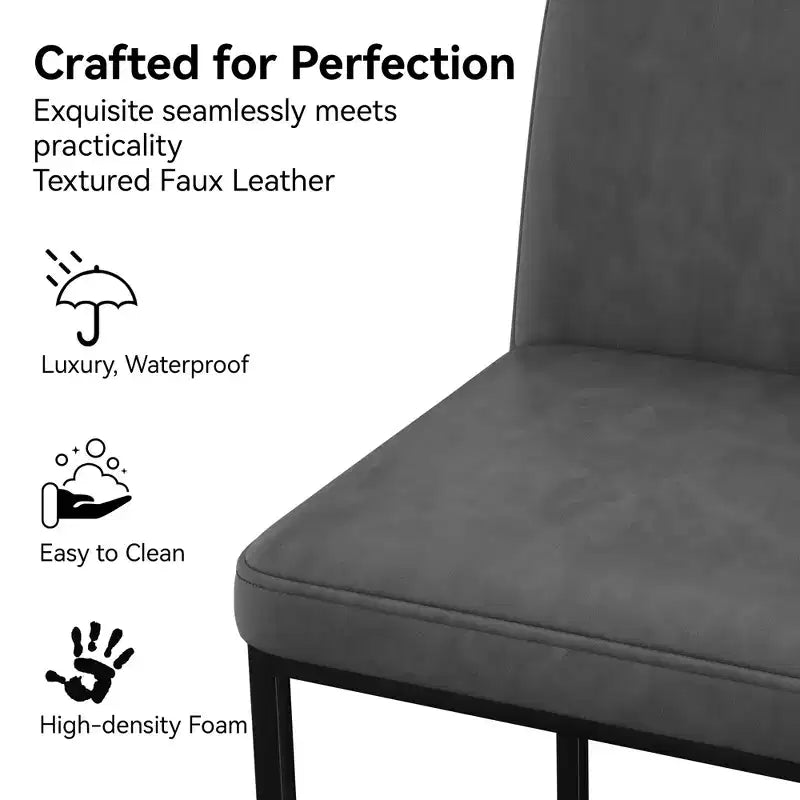 Chaise d'îlot de cuisine en similicuir