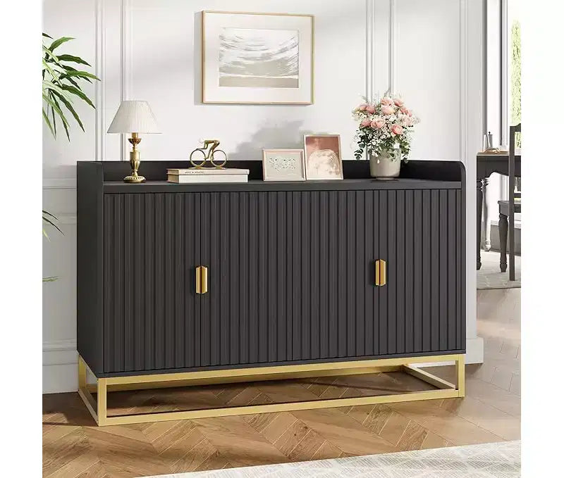 Armoire latérale encastrée avec meuble de rangement