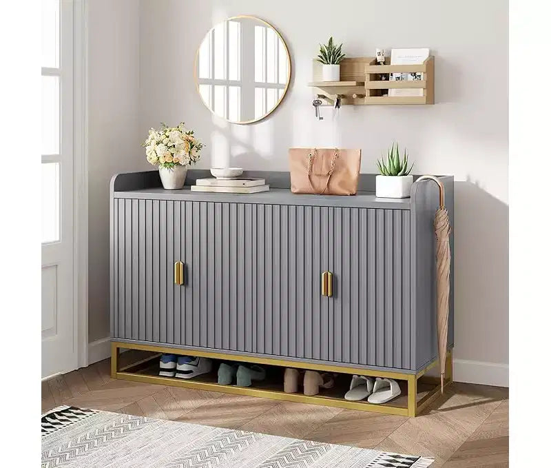 Armoire latérale encastrée avec meuble de rangement
