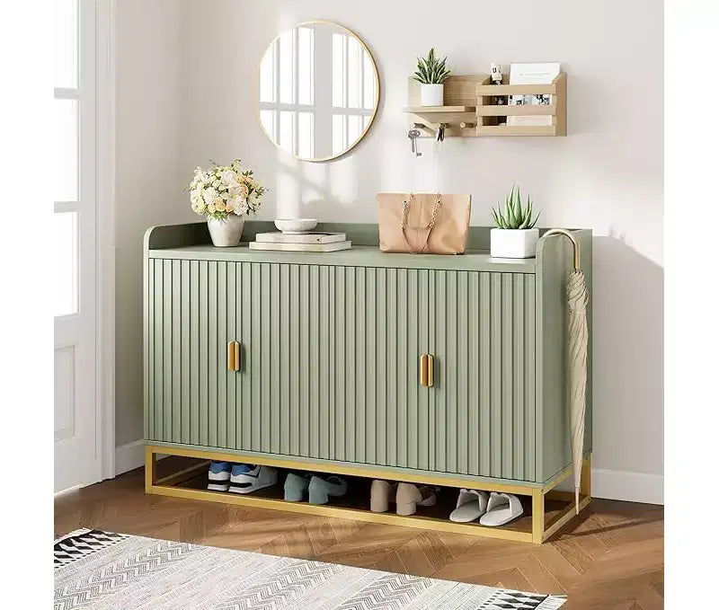 Armoire latérale encastrée avec meuble de rangement