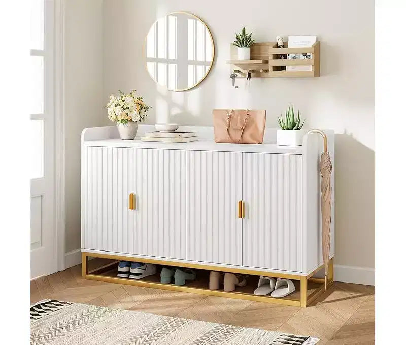 Armoire latérale encastrée avec meuble de rangement