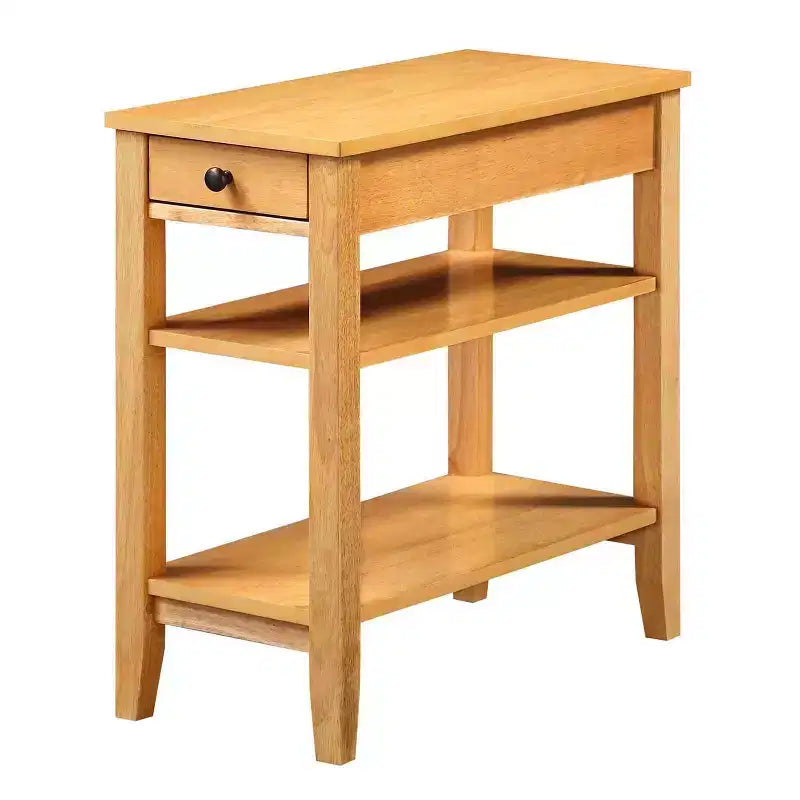 Table d'appoint avec tiroirs et étagères à plusieurs niveaux