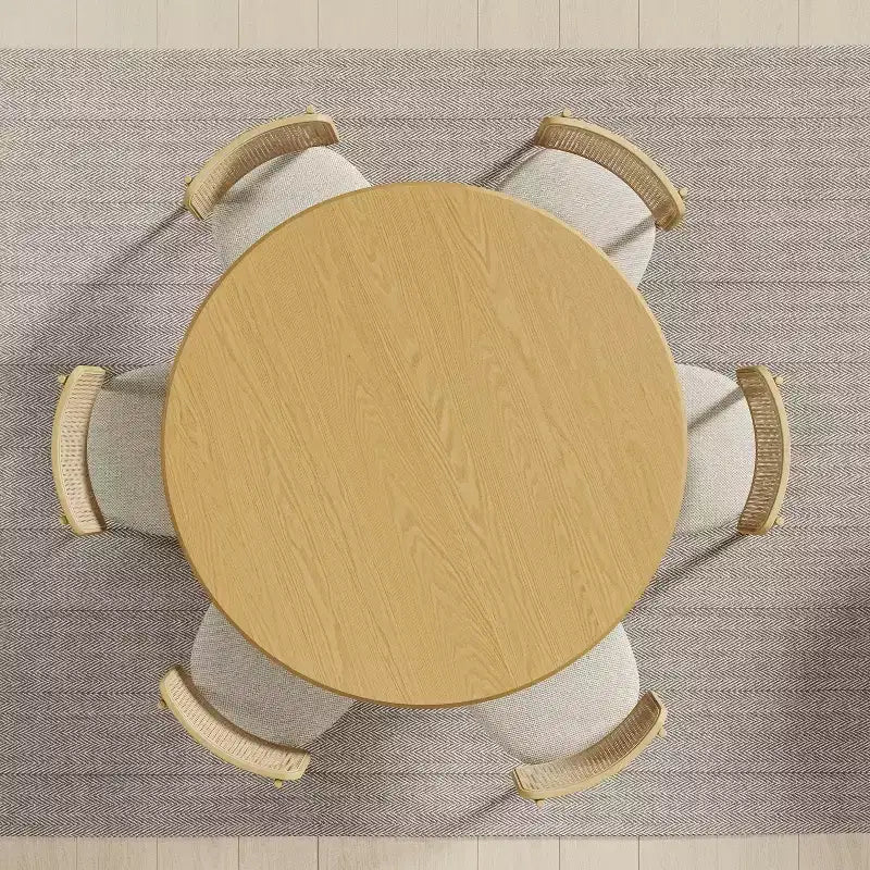 Table à manger ronde en bois