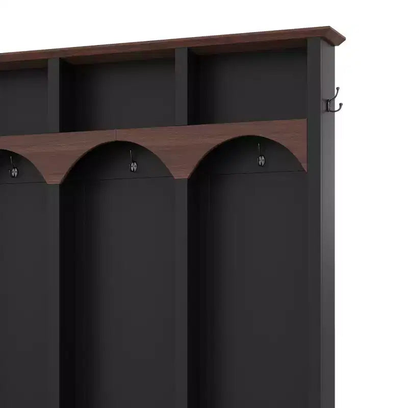 Porte-manteau de hall de style rustique