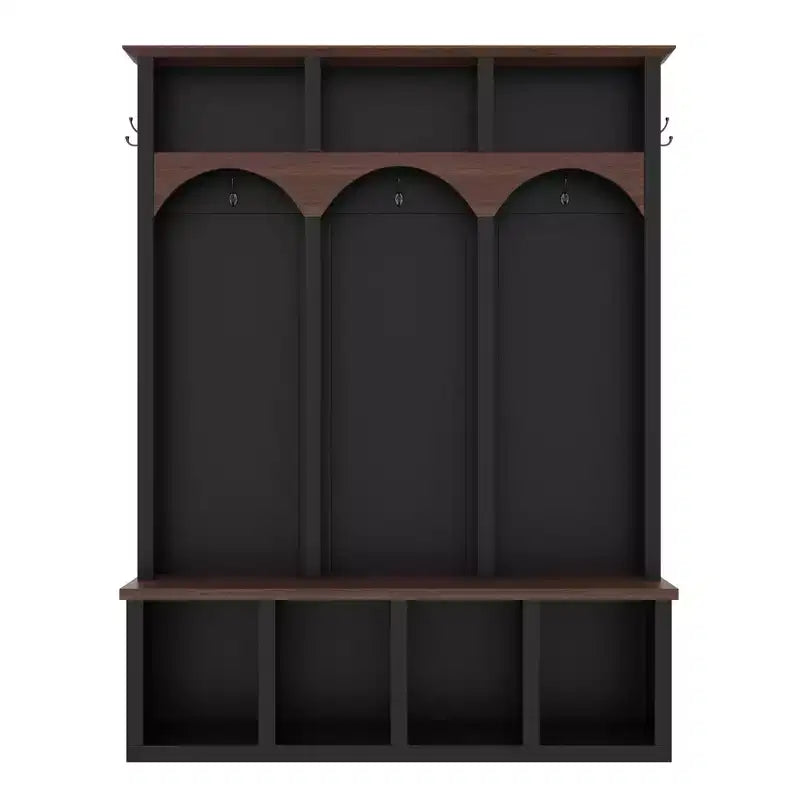 Porte-manteau de hall de style rustique