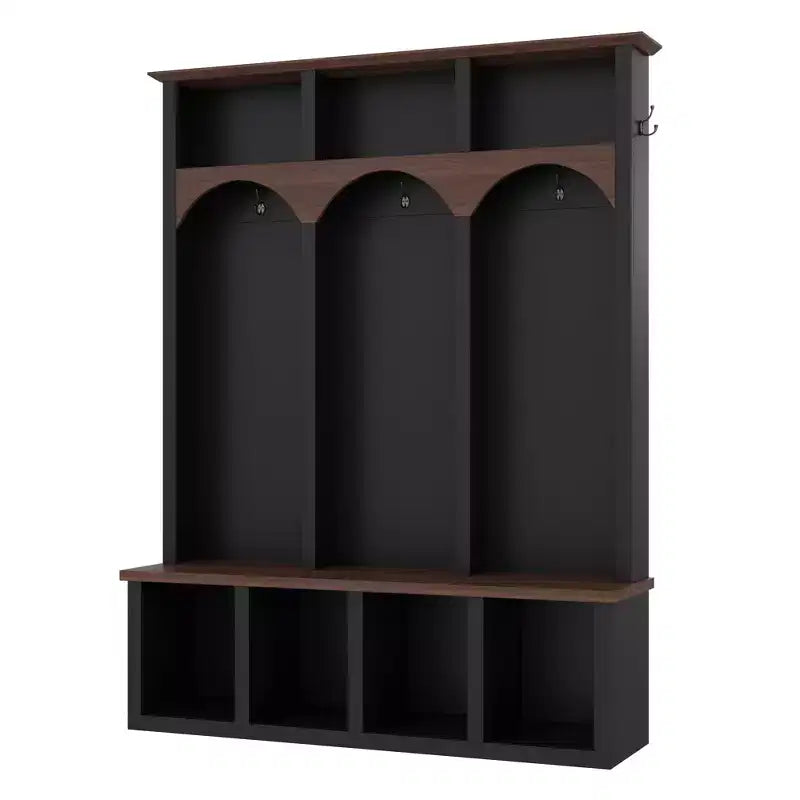 Porte-manteau de hall de style rustique