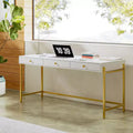 Bureau moderne à trois tiroirs
