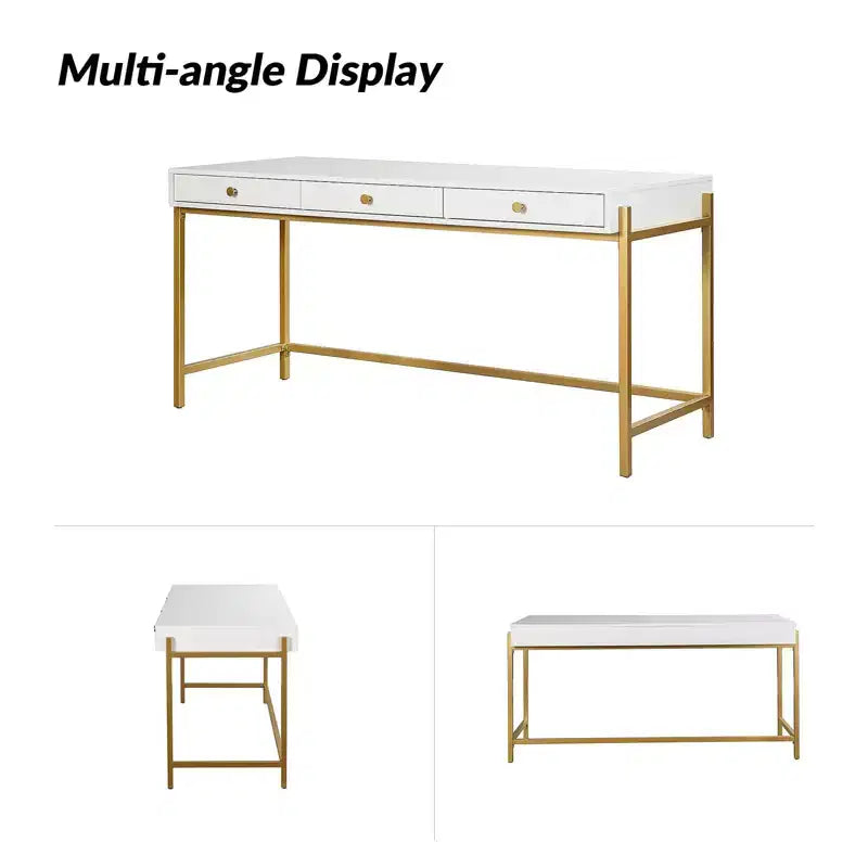 Bureau moderne à trois tiroirs