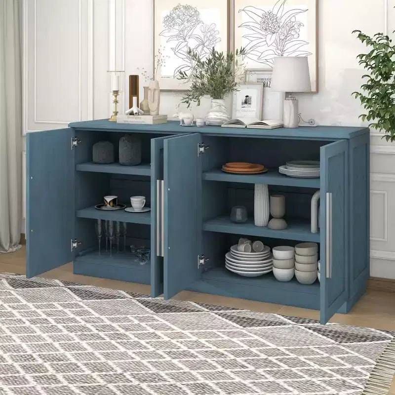 Étagère réglable poignées décoratives armoire