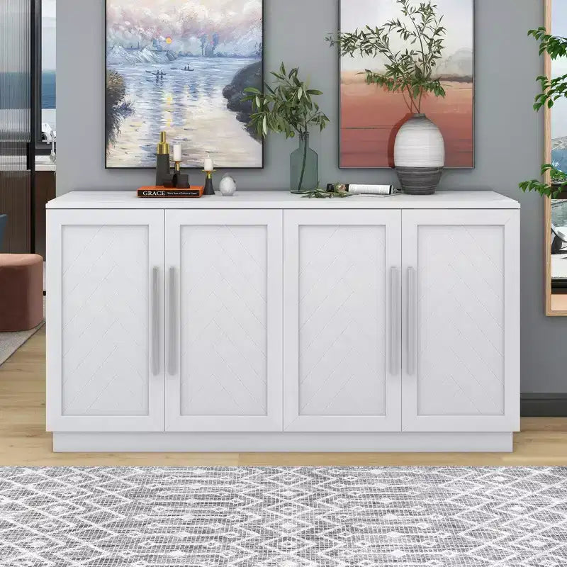 Étagère réglable poignées décoratives armoire