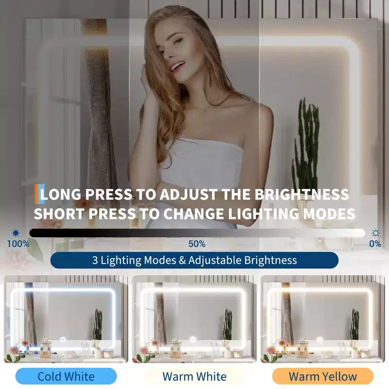 3 modes de couleurs pour le miroir