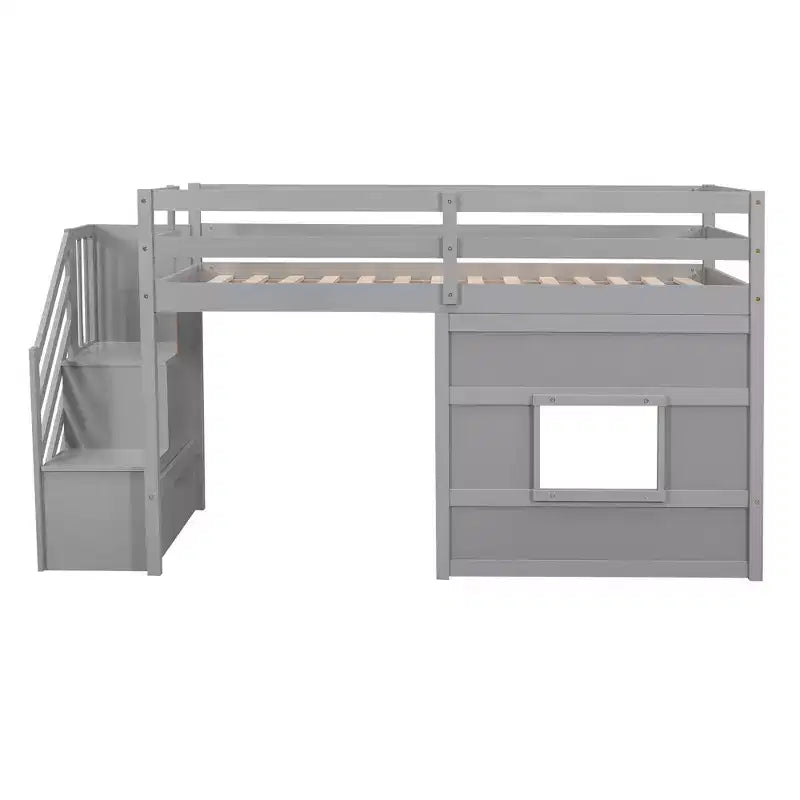 Lit mezzanine simple avec escalier