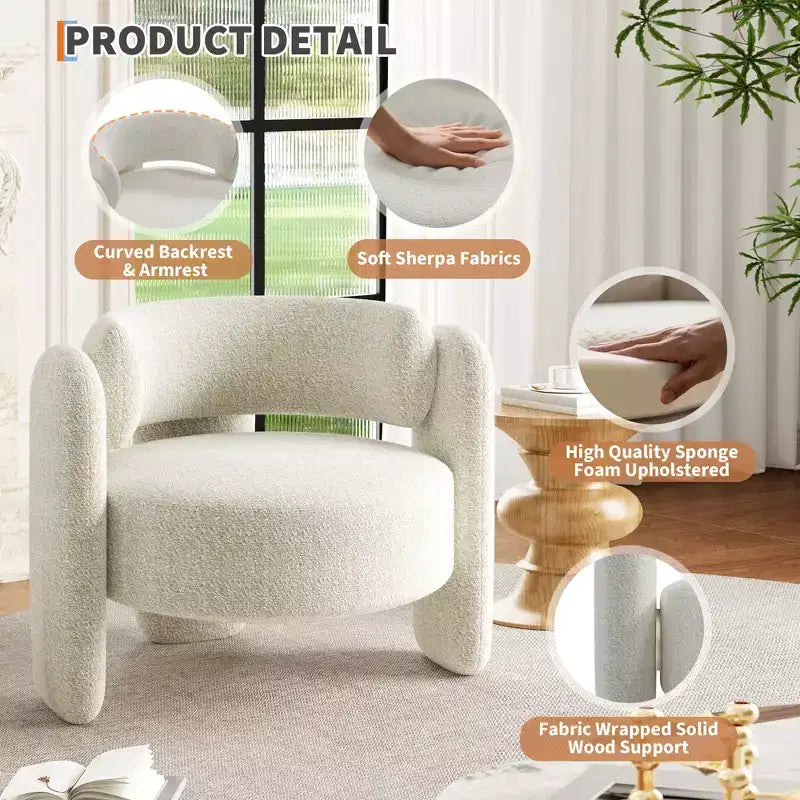 Fauteuil crapaud moderne