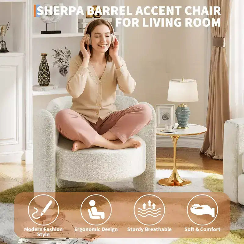 Fauteuil crapaud moderne
