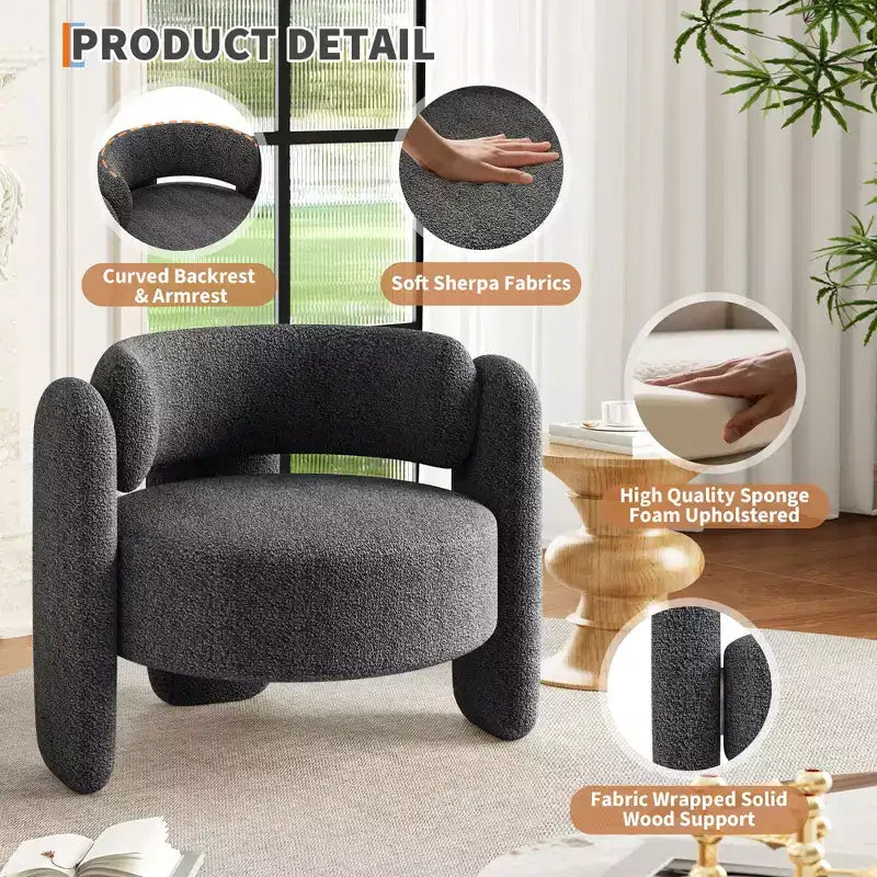 Fauteuil crapaud moderne