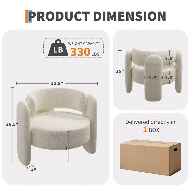 Fauteuil crapaud moderne