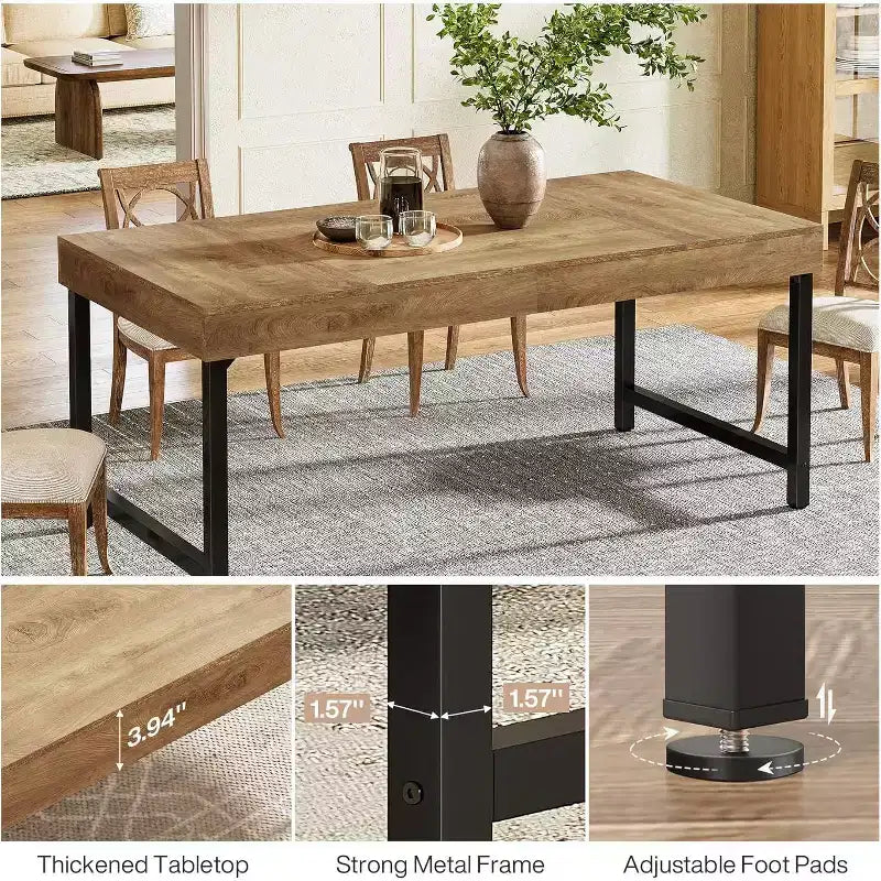 Table de salle à manger rectangulaire