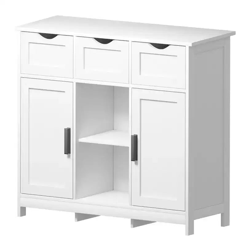 Meuble de rangement avec tiroirs et étagères