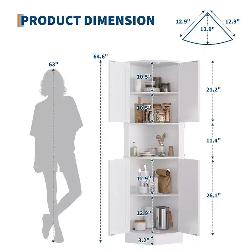 Meuble d'angle de style fermette
