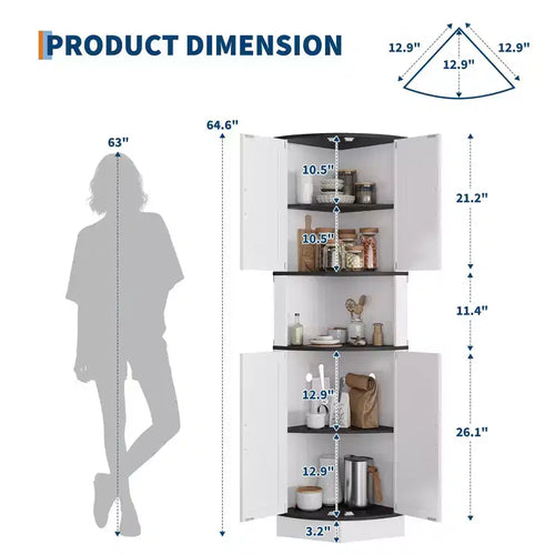 Meuble d'angle de style fermette