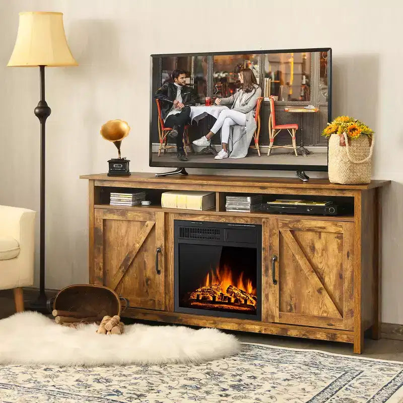 Meuble TV de cheminée de style industriel